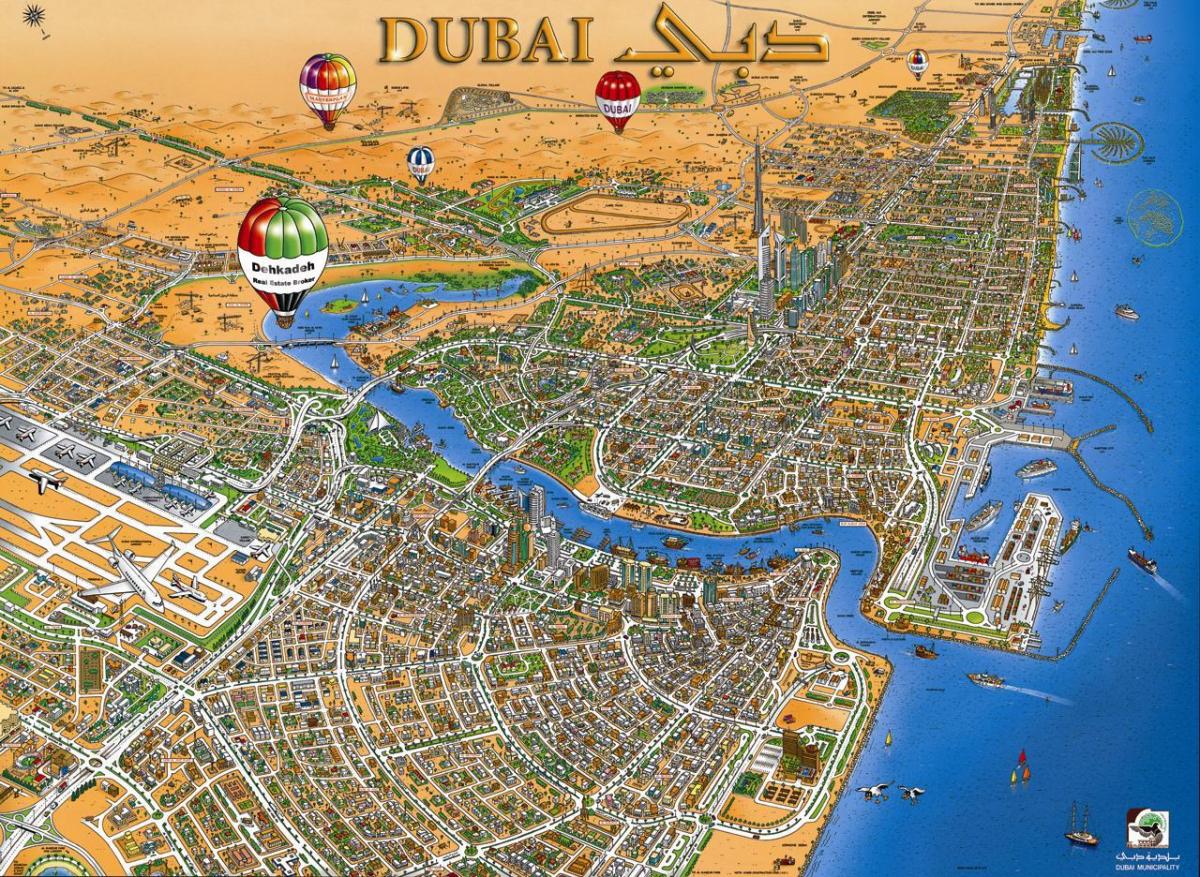 نقشه نهر دبی