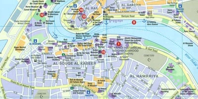 دبی ابرا نقشه