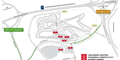 نقشه شهر موتوری, دبی