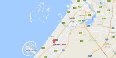 دبی مرکز باغ نقشه محل