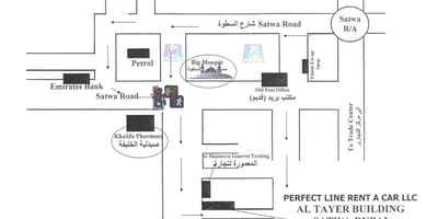 دبی ساتوا نقشه