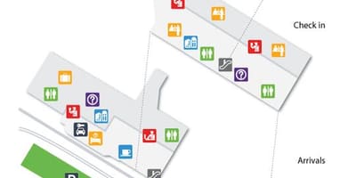 فرودگاه دبی ترمینال 1 نقشه محل