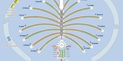 نقشه از پالم دبی