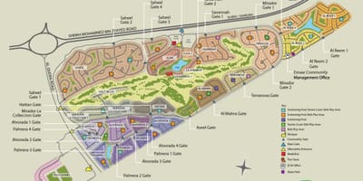 Arabian ranches دبی نقشه محل