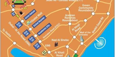 Rugby Sevens دبی نقشه محل