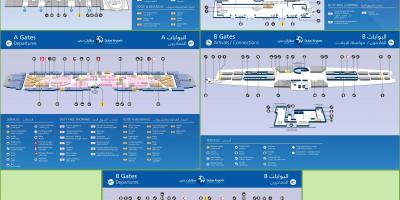 فرودگاه بین المللی دبی ترمینال 3 نقشه