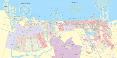نقشه خیابان های دبی