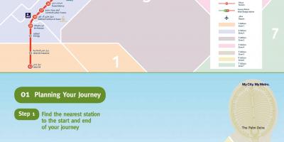 ایستگاه مترو دبی نقشه