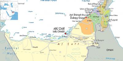 نقشه سیاسی از دبی