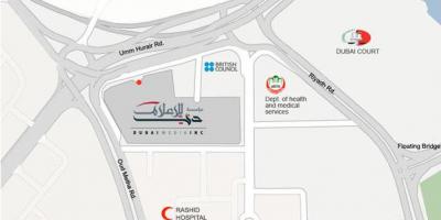 رشید دبی بیمارستان محل نقشه