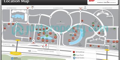 نقشه شهر اینترنت دبی