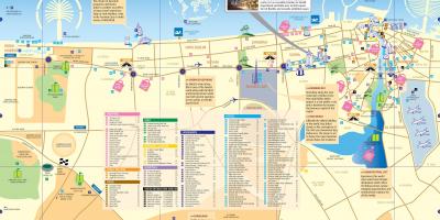 نقشه از مرکز شهر دبی